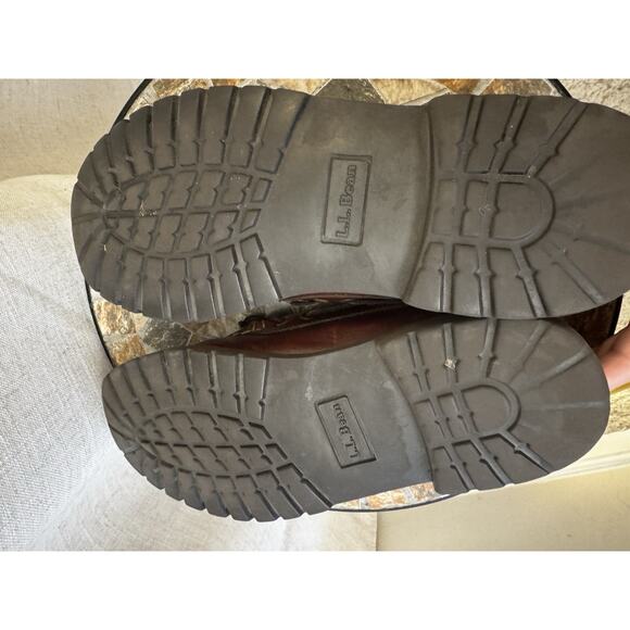 Restored Vintage L.L. Bean Leather Blucher Moccasins Men’s 9.5 D Lug Sole USA - Picture 12 of 14